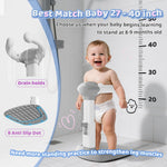 COOSEYA Baby Bath with Shower Stand Support|Anti-Pinch Soporte para Bañera de Bebé Adjustable Shower Tower and Anti-Slip for Toddler Standing Up Themselves,Ideal Gift for Infants 6-36 Months