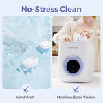 MOMFANN Breastmilk Storage Bottle 4 Pack, 10oz Milk Storage Bottle – Wide-Neck Fit for Most Nipples, Leak-Proof, BPA-Free, for Fridge & Travel