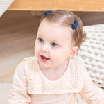 Grosgrain Ribbon Hair Bows Clips for Infant Girls - Fully Lined Mini Bows in 20 Color Pairs, Set of 40 (1.2" Tiny Clips)