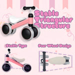 Bounce Master Baby Balance Bike for 10-24 Months, Perfect First Bike or Birthday Gift, Safe Riding Kids Toy for 1 Year Old Toddler, Children Walker (Pink) (Pink)
