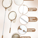 Wooden Bug Catcher Kit for Kids, Outdoor Explorer Nature Discovery Set with Butterfly Net, Bug Habitat & Magnifying Glass, Backyard Camping Outdoor Toys, Ages 3–12, Also Suitable for Toddlers