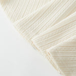 pureborn Toddler Girl Sweater Dress Ribbed Knit Ruffle Long Sleeve Swing Fall Winter Dresses Solid Beige 3-4 Years