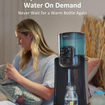 Water Warmer, HEYVALUE Baby Bottle Warmer, Formula Maker with Night Light, 4 Temperature Control & 72H Keep Warm, Detachable Tank, Instantly Dispenses Warm Water, Feed Baby More Easier and Healthier
