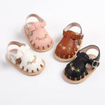 Timatego Infant Baby Boys Girls Summer Sandals Soft Sole Anti-Slip Newborn Toddler First Walkers Crib Athletic Shoes(0-18 Months)(0-6 months infant 17 apricot)