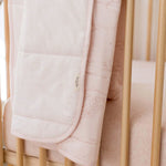 Burt's Bees Baby Reversible Blanket, Nursery, Stroller & Tummy-Time Organic Jersey Cotton Quilted Infant & Toddler Bedding