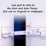 Neobay Child Proof Door Lock & Adjustable Cat Door Latch, No Need for Interior Cat Door, Keeps Toddler Out of Litter Box, No-Drill Door Locks for Kids Safety, Easy Adult Access