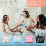 Small Diaper Bag Crossbody, Convertible Mini Diapers Backpack 4 in 1 w/Shoulder for Stroller, Travel, Small Mommy Daiper Tote with Insulated Pockets, Compact Baby Bag for Mom (Sky Blue Animal)