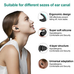 Swimming Ear Plugs for Adults,3 Pairs Waterproof Reusable Silicone Swim Earplugs for Swimming Surfing Snorkeling Showering and Water Pool,Beach,Ocean (Adults & Teens 14+)