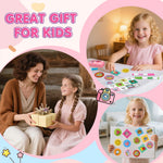 Hewaurorion Puffy Sticker Maker for Kids — Make Your Own 3D Stickers, 90-Piece DIY Craft Kit with Unicorn Machine, Arts and Crafts for Girls Boys Ages 6-10, Screen-Free Birthday Gift