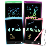 Glochin 4 Pack LCD Writing Tablet for Kids, Erasable and Reusable Toddler Doodle Board in 8.5 inch, Ideal Educational Drawing Pad for Learning Toy for Ages 3-8 Gifts for Girls Boys