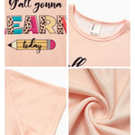 PATPAT Girls T Shirts Size 8-9 Years, Apricot Graphic Tees, Crew Neck Short Sleeve Shirts Trendy Clothes Cute Concert Outfits Cute Tops