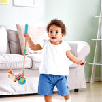 Hape Dancing Butterflies Push and Pull Toy, Assorted Colors, 12+ Months, L: 4, W: 6.9, H: 22.2 inch