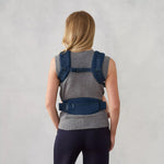 Ergobaby Omni Deluxe Baby Carrier for Newborn to Toddlers 0-48 Months (7-45 lbs) - 4-Position Breathable Mesh Baby Carrier with Ergonomic Support, Storage Pockets, and Sun Hood - Midnight Blue