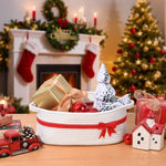 Degeyoyo Baskets for Gifts Empty, Gift Basket, Bow Basket for Gifts, 12" x 8" x 5" Small Baskets with Gift Bag and Ribbon for Organizing, Christmas, Birthday, Baby Shower