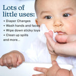 Wipemate EWG-Verified Premium Baby Wipes, 99% Water-Based, Plastic-Free, Ultra-Soft Plant-Based Wipe, Chlorine/Alcohol-Free, pH-Balanced, Hypoallergenic Cruelty-Free with Durable Flip-Top Lid 80-Ct