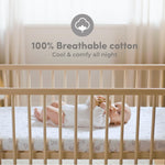 Cotton Crib Sheets 2 Pack – Sweety Fox Mini Fitted Sheets for Baby Boys and Girls, Soft Jersey Knit for Crib or Toddler Bed, Woodland Print