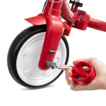 Radio Flyer Triple Play Trike, For Ages 1-3, 3-in-1 Ride-On, Tricycle or Balance Bike, Tool-Free Transformation, Adjustable Padded Seat, Pedal Storage, Ringing Bell, Steel Frame, Tricycle for Toddlers