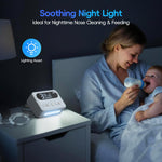 Medcodes Nasal Aspirator for Baby, Electric Nose Sucker for Baby & Toddler, Congestion Relief with 3 Levels Suction,Soothing Light & Nursery Rhymes (Large B)