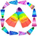 Gugmoy Swimming Training Fins,Kids Swim Fins,Comfortable Swimming Flippers Suitable for Children,Beginners,Girls,Boys,Adults (XXS, 2C-Purple)