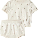little planet by carter's Baby 2-piece Set made with Organic Cotton, Sweet Cream, 24M