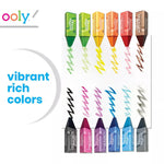 Ooly Jumbo Triangle Crayons for Toddlers Set of 12, Non-Toxic Triangle Shaped Easy to Hold Crayons for Toddler, No Rolling Crayon, Gifts for Kids