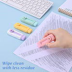 M&G 4Pcs Sliding Retractable Pencil Erasers, Cute Pastel Colored Soft Rubber Stick Mechanical Eraser, Push-Pull Large White Erasers for Art Drawing School Stationery Supplies