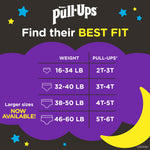 Pull-Ups Boys' Night-Time Potty Training Pants, Size 5T-6T Overnight Training Underwear (46-60 lbs), 80 Ct
