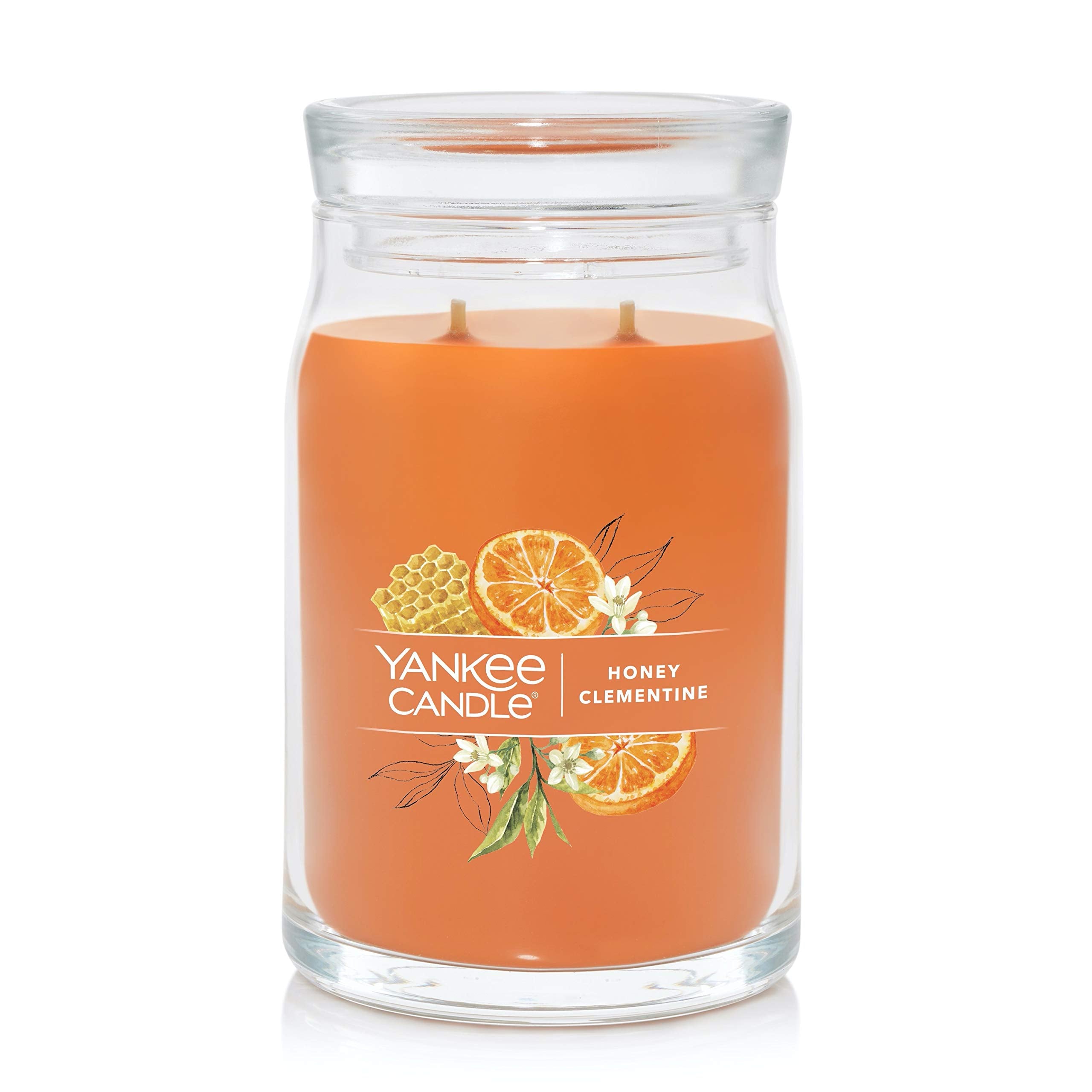 Yankee Candle Sage & Citrus Scented, Classic 22oz Large Jar Single Wick Candle, Over 110 Hours of Burn Time, Ideal for Home Decor and Gifts