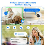5G/2.4G Outdoor/Indoor Security Camera,1080P Baby/Elder/Dog/Pet Camera with Phone App, WiFi Baby Monitor, Motion Detection, Alarm Siren, Night Vision, IP66 Waterproof, Two-way Talk, SD/Cloud