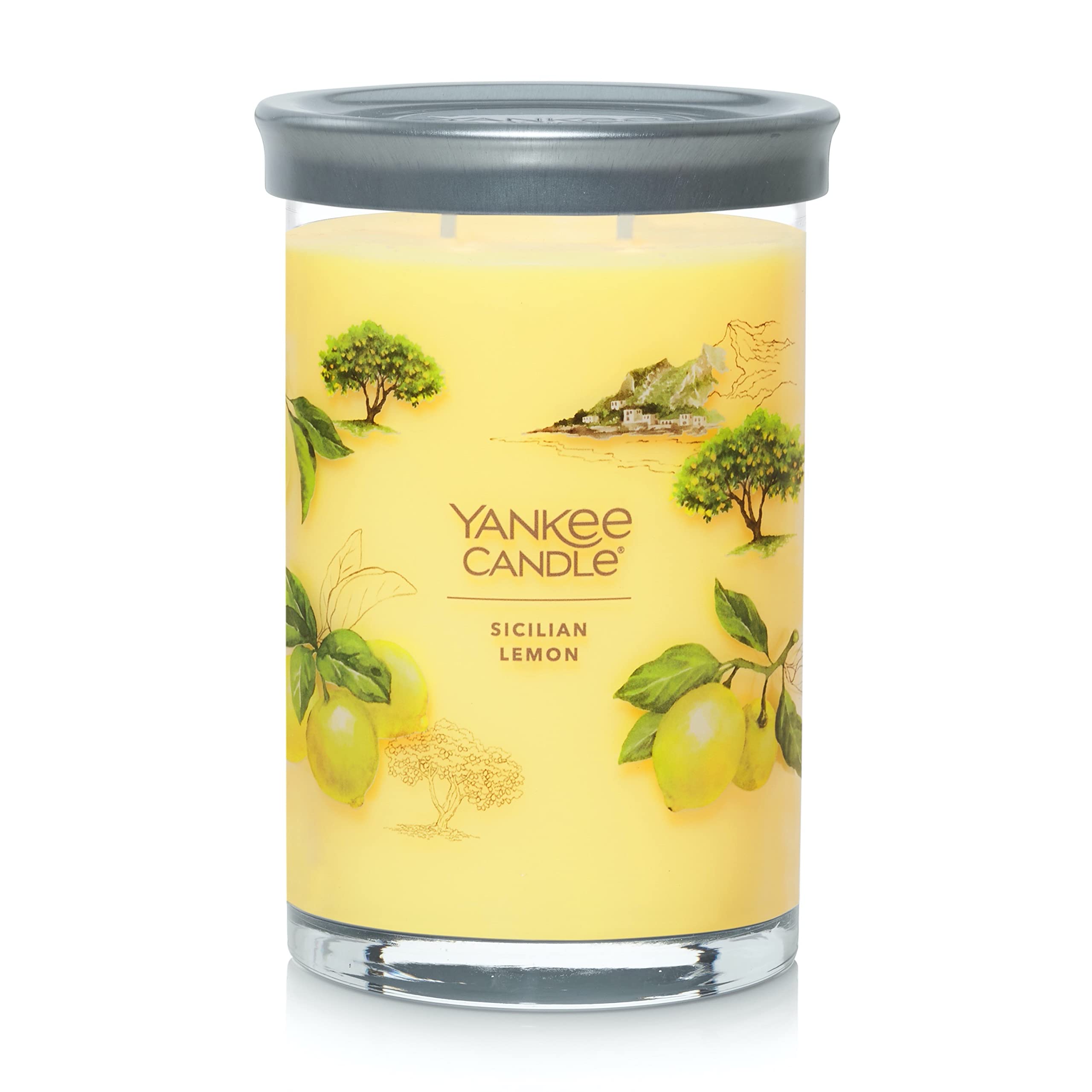 Yankee Candle Sage & Citrus Scented, Classic 22oz Large Jar Single Wick Candle, Over 110 Hours of Burn Time, Ideal for Home Decor and Gifts