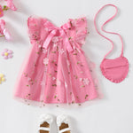 Baby Girl Outfit 18 24 Months Girl Clothes Spring Fairy Going Out Boho Dresses for Kid Casual Toddler Clothes Ruffle Sleeveless Cute Tulle Party Dress Pink