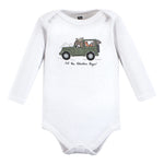 Hudson Baby Unisex Baby Cotton Long-Sleeve Bodysuits, Animal Adventure 7-Pack, Preemie