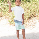 RUGGEDBUTTS® Baby/Toddler Boys White Short Sleeve Rash Guard - 12-18m