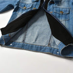 CM C&M WODRO Baby Boys Girls Denim Jacket Kids Toddler Button Down Jeans Jacket Top Coat Outerwear (Hoodie-Black, 2-3T)