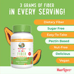 MARYRUTH'S Fiber Gummies for Kids | 2 Month Supply | Sugar Free | Soluble Fiber Supplement | Gut Health & Digestion Support | 3g Fiber per Gummy | Vegan | 60 Count