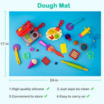 Dough Tools for Kids, 41Pcs Dough Toys Include Play Food Molds - Cupcakes, Ice Cream, Burger, Fries, Noodle, Play Bulk Pack with Roller, Cutters, Scissor, Dough Mat and Storage Bag Gifts (Tools)