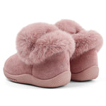 MK MATT KEELY Toddler Snow Boots for Infant Boys Girls Winter Warm Lining Boots Baby Soft Sole Anti-Slip Walking Shoes Cold Weather Outdoor Faux Fur Booties