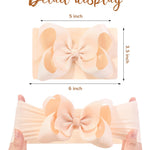 doboi Baby Girl Hair Bows and Nylon Headbands Set - 20PCS Infant Toddler Accessories With Big Bows
