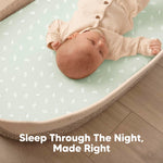 2-Pack Baby Bassinet Sheets Girl, Boy - 33x17 Viscose Derived from Bamboo Bedside Mattress Fitted Bassinet Sheets, Compatible with Halo Bassinest Swivel Sleeper, Baby Delight, Graco (Herb)