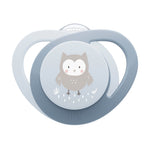 NUK Glow-in-The-Dark Orthodontic Pacifier with Heart-Shaped Shield, BPA-Free, fits 0-6 Months, 4-Pack