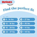 Huggies Size 1 Diapers, Snug & Dry Newborn Diapers, Size 1 (8-14 lbs), 256 Count (4 Packs of 64), Packaging May Vary
