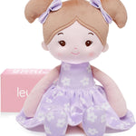 Soft Baby Doll Toys (12''), My First Baby Rag Doll for 1 Year-Old Girl Birthday Gift, Christmas Plush Toys Gift for Toddler Kids Infants -FloraBelle(Pink)