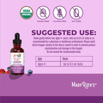 MARYRUTH'S USDA Organic Elderberry Liquid Drops for Kids | Vegan Elderberry Extract Organic Glycerin | Immune Support Supplement | Overall Health | Formulated for Ages 4-13 | 1oz