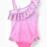 Disney Princess Girls Swimsuits Ariel Mermaid Ruffle One Piece Bathing Suits Sport Summer Beach Swimwear Pink Quick Dry for Toddler Girls Size 3T