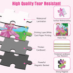 Lumikidz Magnetic Unicorn Mermaid Princess Puzzle for Girls Ages 3-6, 20 Piece Travel Magnetic Puzzle for Toddlers, Car Airplane Road Trip Activity Toy