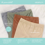 The Peanutshell Baby Boys or Girls Jeggings Set of 4-12-18 Months Size Jeans, Soft and Stretchy Pants, Boy and Girl Leggings, Infant Boy and Toddler Girl Clothes - Neutral Multicolor