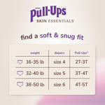 Pull-Ups Girls' Skin Essentials Potty Training Pants, Training Underwear, 2T-3T (16-34 lbs), 76 Ct