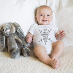 You Can Do This Dad - Funny Baby Essentials Bodysuit - Cute Baby Girl Clothes Newborn Boy Outfit (Newborn, White)
