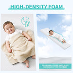 SJEUQOP Pack and Play Mattress 38"x26"x1.5", Waterproof Pack n Play Mattresses High Density Foam Crib Mattress with Breathable Soft Removable Washable Cover for Baby Toddler