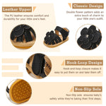 Zoolar Infant Boys Girls Sandals Breathable Premium Baby Summer Outdoor Casual Beach Shoes Lightweight Toddler Flower Bowknot Anti Slip Rubber Sole Newborn Prewalker First Crib Shoes
